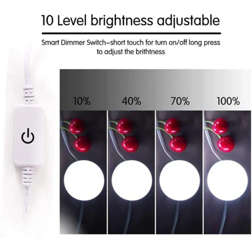 Hollywood Led Vanity Lights Strip Kit,with 14 Dimmable Light Bulbs for Full Body